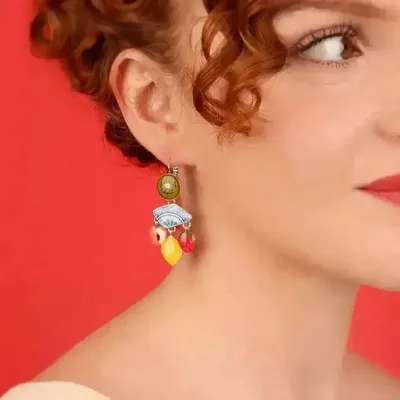 Bijoux - DORMEUSES JOLIE JOLIE COULEUR ARGENT MULTI - ILARIA.I