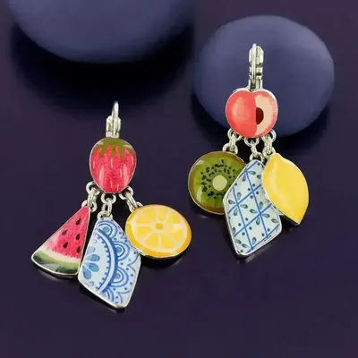 Bijoux - DORMEUSES JOLIE JOLIE COULEUR ARGENT MULTI - ILARIA.I