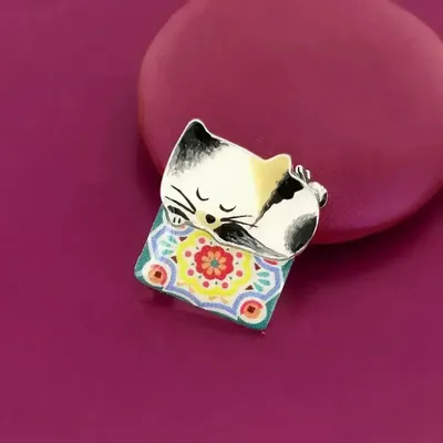 Bijoux - BROCHE CHANAPE COULEUR ARGENT MULTI - ILARIA.I