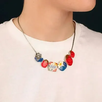 Bijoux - COLLIER DELICE COULEUR ARGENT MULTI - ILARIA.I