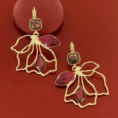 Jewelry - HIBISCUS SLEEPERS IN ROSE GOLD - ILARIA.I