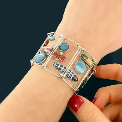 Bijoux - BRACELET BLUE COULEUR ARGENT MULTI - ILARIA.I
