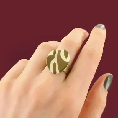 Bijoux - BAGUE KALY COULEUR BRONZE VERT - ILARIA.I