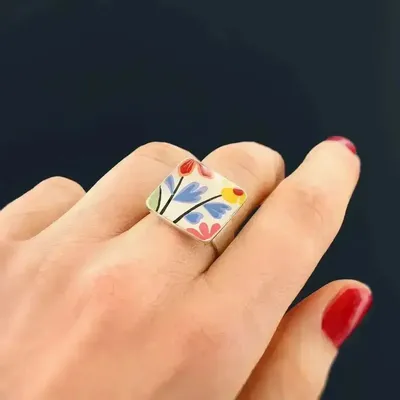 Jewelry - DELICE RING, SILVER MULTI COLOR - ILARIA.I