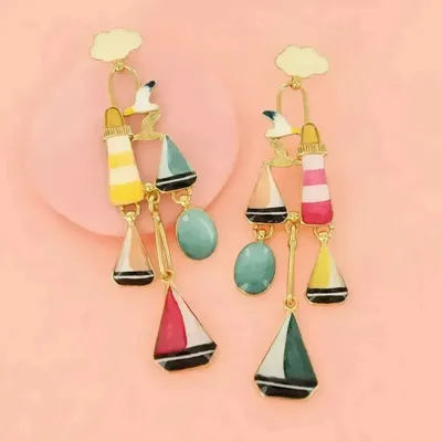 Bijoux - PUCES HORIZON COULEUR DORE MULTI - ILARIA.I