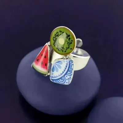 Jewelry - PRETTY RING, PRETTY SILVER MULTI COLOR - ILARIA.I