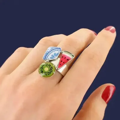 Jewelry - PRETTY RING, PRETTY SILVER MULTI COLOR - ILARIA.I