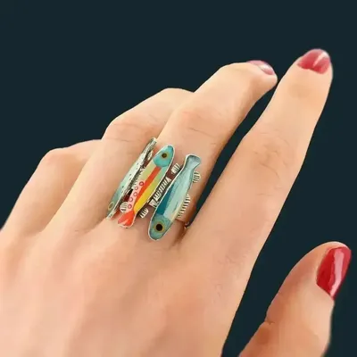 Bijoux - BAGUE BLUE COULEUR ARGENT MULTI - ILARIA.I