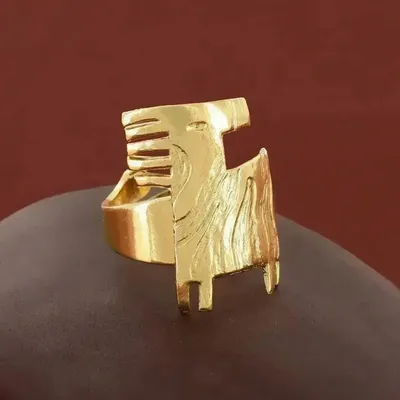 Bijoux - BAGUE SWAHILI COULEUR DORE DORE - ILARIA.I