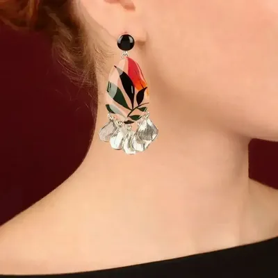 Bijoux - PUCES AMAZONE COULEUR ARGENT ROSE - ILARIA.I
