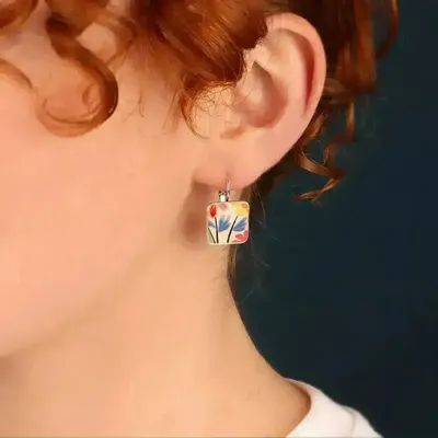 Bijoux - DORMEUSES DELICE COULEUR ARGENT MULTI - ILARIA.I