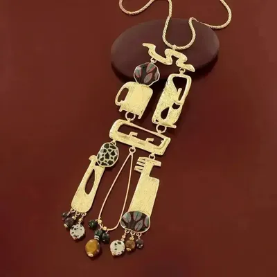 Bijoux - COLLIER SWAHILI COULEUR DORE MULTI - ILARIA.I