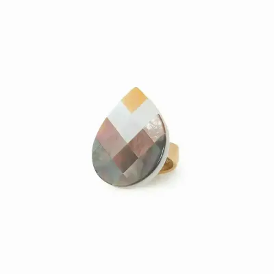 Bijoux - Bage ajustable marqueterie goutte - San Lazzaro - ILARIA.I