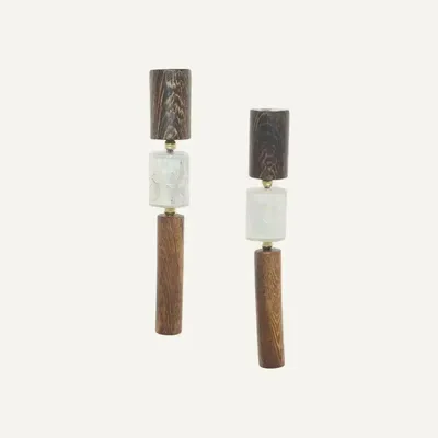 Jewelry - 3 elements post earrings - Okawa - ILARIA.I
