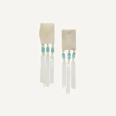 Jewelry - Clip earrings with 3 MOP dangles - Milos - ILARIA.I