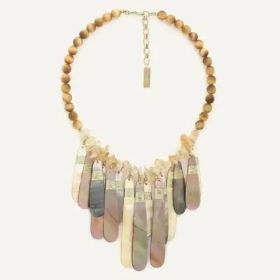 Bijoux - Collier plastron multipampilles de nacre - Alegria Beach - ILARIA.I