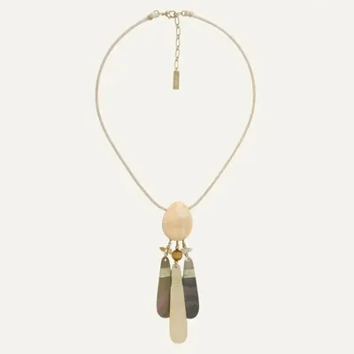 Bijoux - Collier pendentif 3 éléments en Nacre - Alegria Beach - ILARIA.I