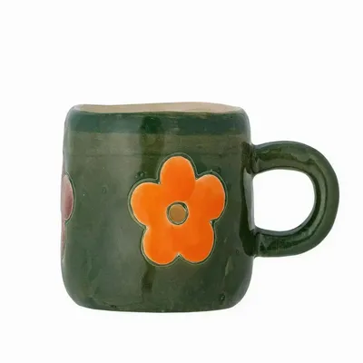 Fresques décoratives - Addy Tasse, Verte, Grès - ILARIA 2.0