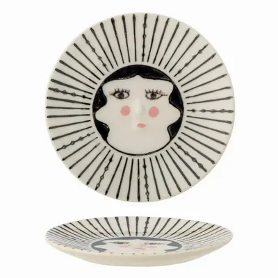Accessoires à poser - Carolin Assiette, Noir, Grès - ILARIA 2.0