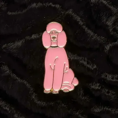Fresques décoratives - Pin Poodle pink - ILARIA.I