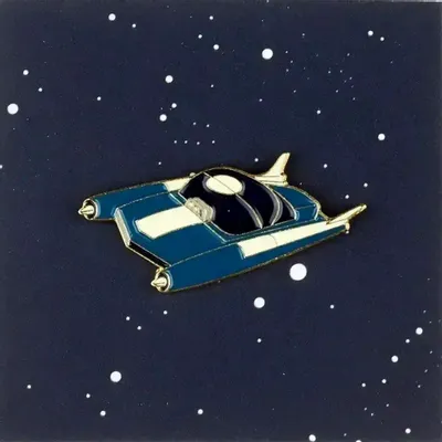Fresques décoratives - Pin Blue Space Car - ILARIA.I