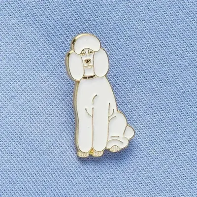 Fresques décoratives - Pin Poodle white - ILARIA.I