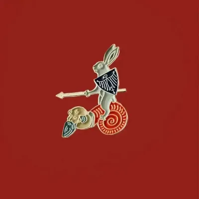 Fresques décoratives - Pin Rabbit on a Snailman - ILARIA.I
