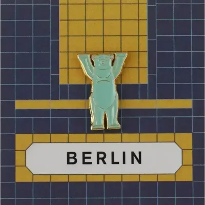 Fresques décoratives - Pin Bear Blue - ILARIA.I