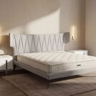 Literie pour hôtels - Matelas hybride en latex naturel avec mini ressorts et ressorts ensachés 7 zones 160x200 - ILARIA.I