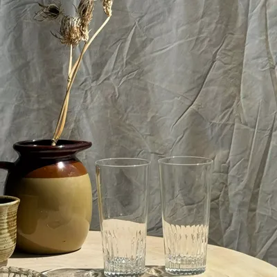 Verres - 6 grands verres à orangeade en verre - M.A. SALGUEIRO