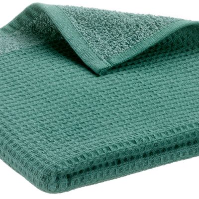Bath towels - Recycled Bath Towel Abby Emeraude 70 X 130 - VIVARAISE