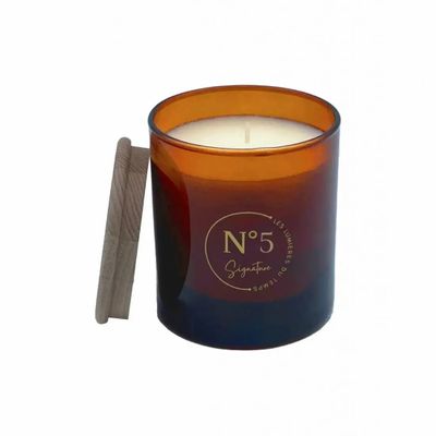 Bougies - Bougie Signature 290 g N°5 Souvenir d'Enfance - LES LUMIERES DU TEMPS