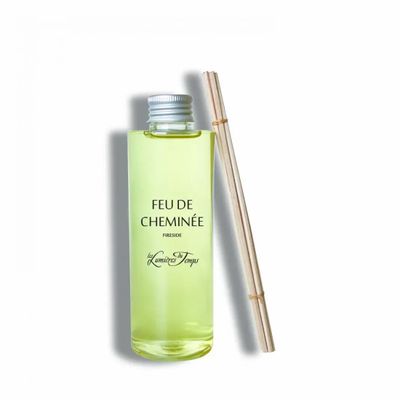 Diffuseurs de parfums - Recharge (avec rotins) pour Diffuseur de Parfum 200 ml Feu de Cheminée - LES LUMIERES DU TEMPS
