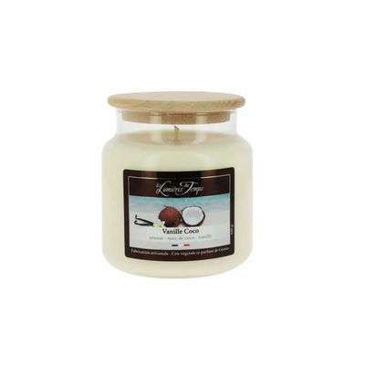 Bougies - Bougie Cire Colorée 430 g Vanille Coco - LES LUMIERES DU TEMPS