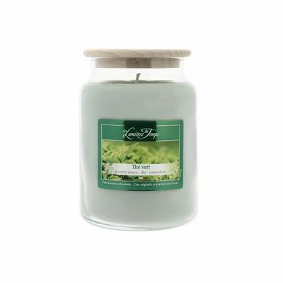 Bougies - Bougie Cire Colorée 670 g Thé Vert - LES LUMIERES DU TEMPS