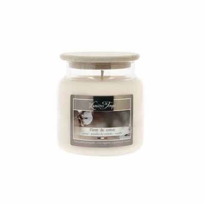 Bougies - Bougie Cire Colorée 430 g Fleur de Coton - LES LUMIERES DU TEMPS