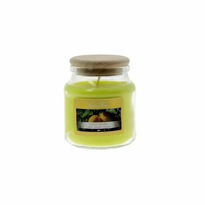 Bougies - Bougie Cire Colorée 145 g Citron Basilic - LES LUMIERES DU TEMPS