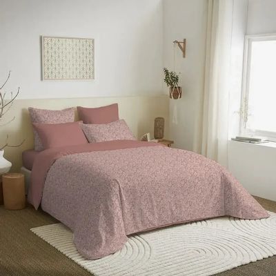Bed linens - Duvet Pack 140 x 200 cm + Pillow 60 x 60 + Pillow 45 x 70 "Douceur" Range Anti-mite treatment Soft & Care - COTON PUR