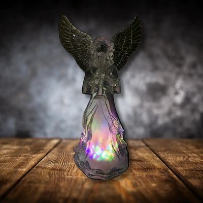 Crèches et santons - Ange Lumineux LED – Effet de Couleurs Changeantes - LES LUMIERES DU TEMPS
