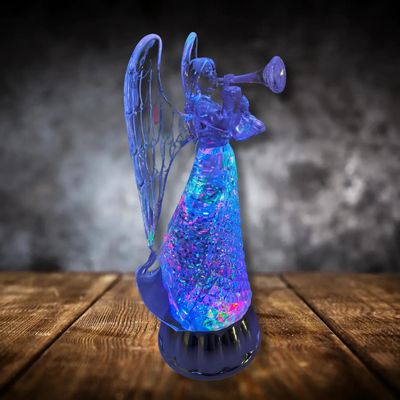 Autres décorations de Noël - Ange Lumineux LED avec Trompette – RGB et Alimentation DC - LES LUMIERES DU TEMPS