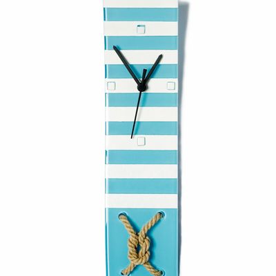 Horloges - Horloge murale bleu clair nautique 10x41 cm - ILARIA.I