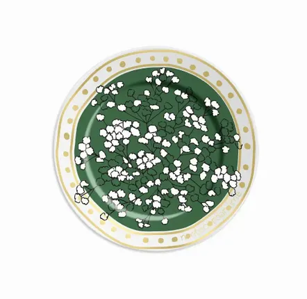 Assiettes au quotidien - ASSIETTE 16 NON TI SCORDAR DI ME GREEN - ILARIA.I