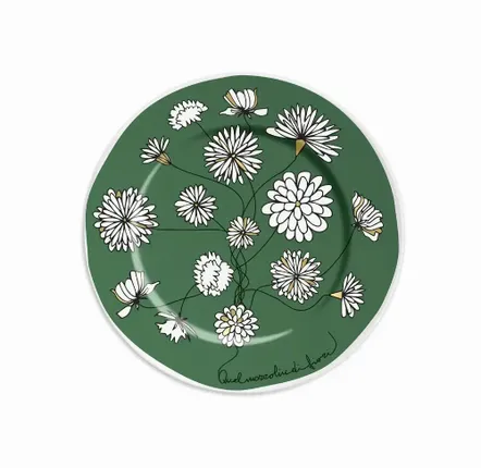 Assiettes au quotidien - ASSIETTE 16 QUEL MAZZOLIN DI FIORI GREEN - ILARIA.I