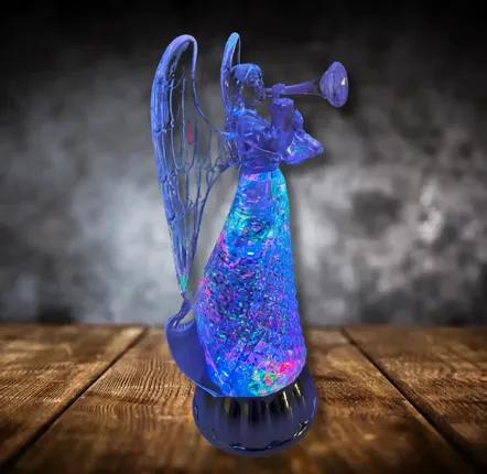 Autres décorations de Noël - Ange Lumineux LED avec Trompette – RGB et Alimentation DC - LES LUMIERES DU TEMPS