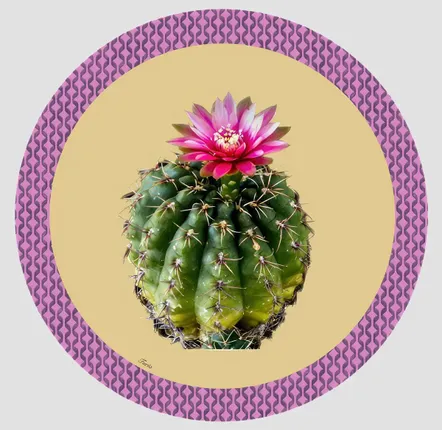 Dessous de plat - Dessous de bouteille - Cactus Sottobottiglia Rotondo - #02 - SILVA PARIS