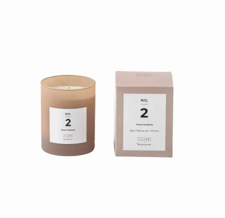 Cloisons - NO. 2 - Green Gardenia Bougie parfumée, Rose, Cire naturelle - ILARIA 2.0