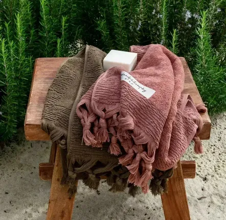 Accessoires à poser - Serviette de bain en éponge ULYSSE3 100x180 cm - ILARIA.I