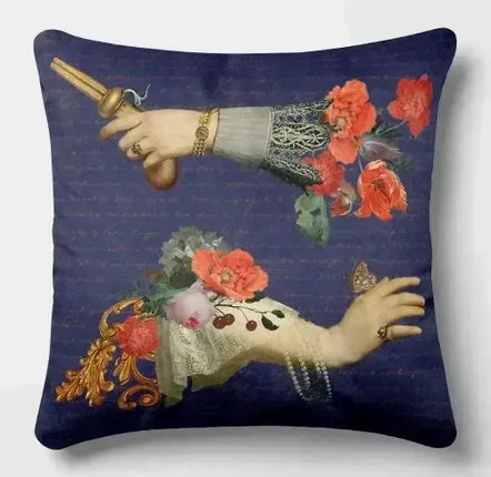 Linge - Rêves Baroques 1 - Housse Coussin Velours 45cm x 45cm - ILARIA.I