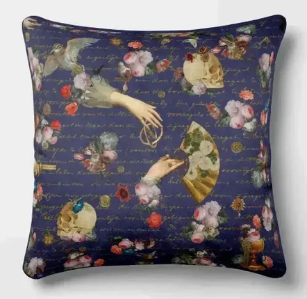 Linge - Rêves Baroques 4 - Housse Coussin Velours 45cm x 45cm - ILARIA.I