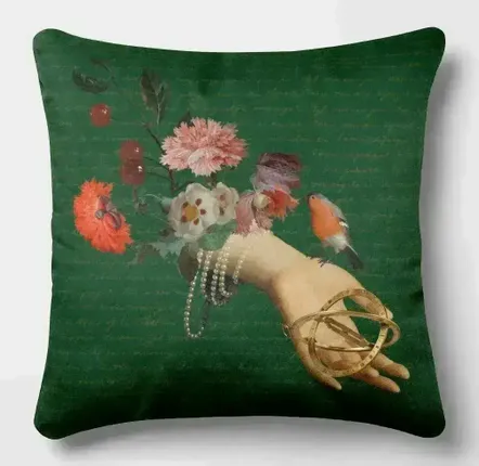 Linge - Rêves Baroques 7 - Housse Coussin Velours 45cm x 45cm - ILARIA.I